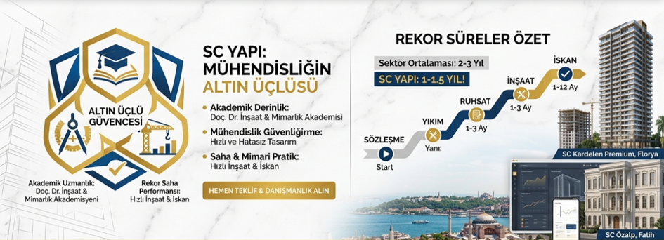 SC Yapı Altın Üçlü güvencesi — akademik uzmanlık, mühendislik güvenilirliği ve saha performansı